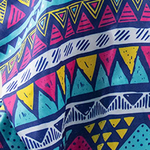 

Geometric Pattern Extended Hair Bonnet, Multicolor