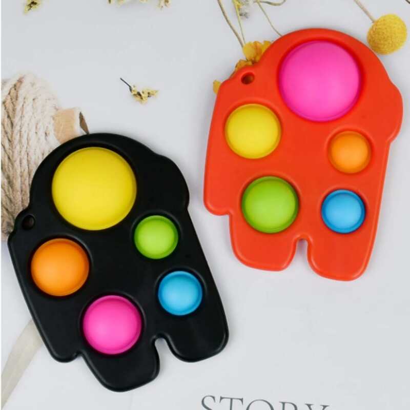 

1pc Random Stress Relief Bubble Toy, Multicolor