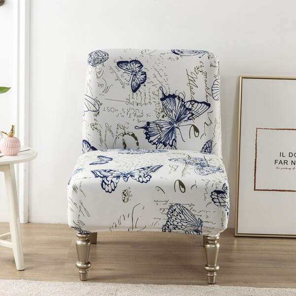

Butterfly Print Single Sofa Slipcover, Multicolor
