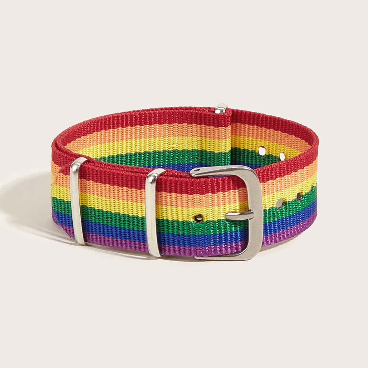 

Rainbow Striped Bracelet, Multicolor