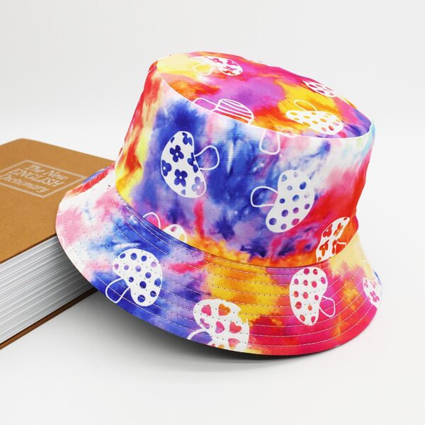 

Men Tie Dye Reversible Bucket Hat, Multicolor