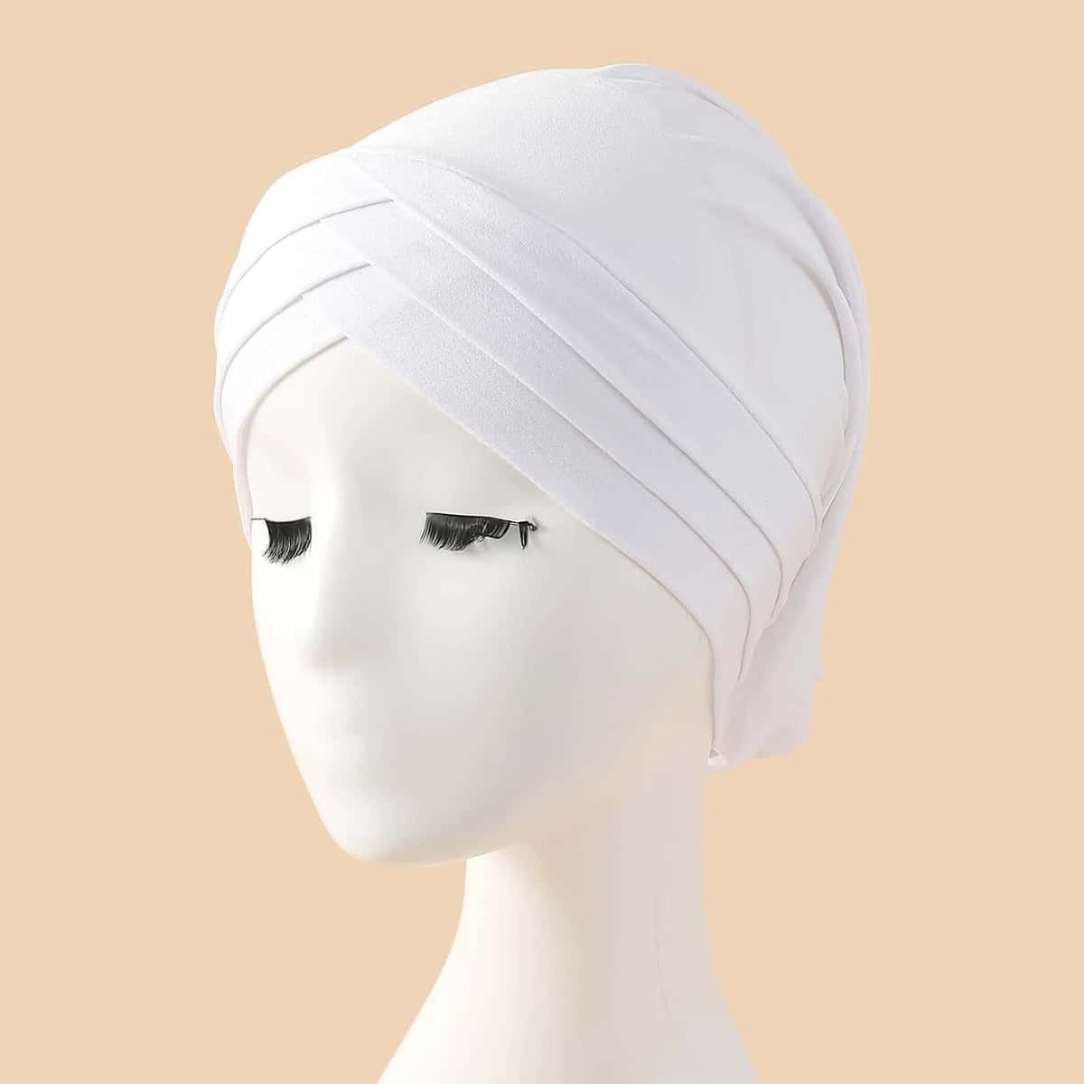 

1pc Plain Hat, White