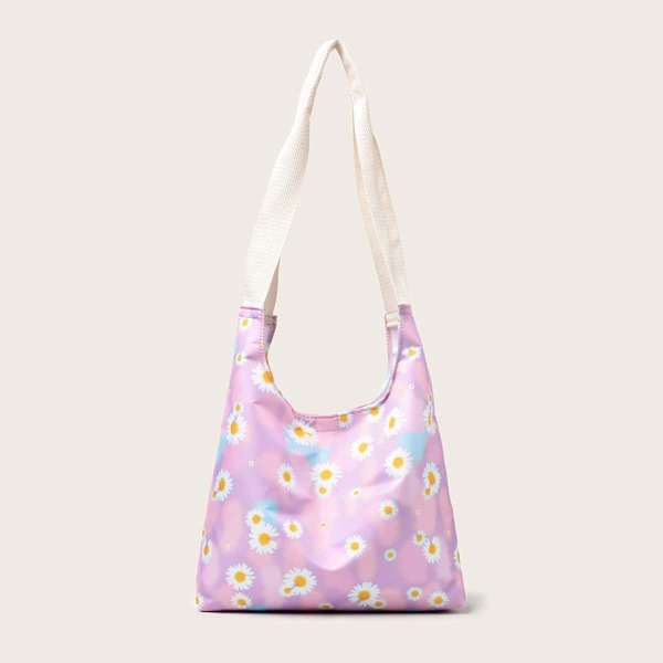 

Allover Floral Pattern Tote Bag, Multicolor