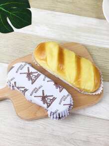 50入組風車印花麵包紙杯 - 白色 - 查看 1