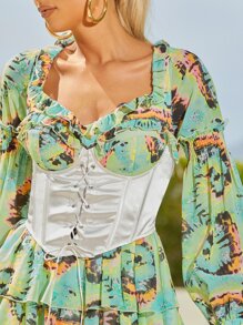 Ji Yeon Lee 紮染水洗繫束腰洋裝