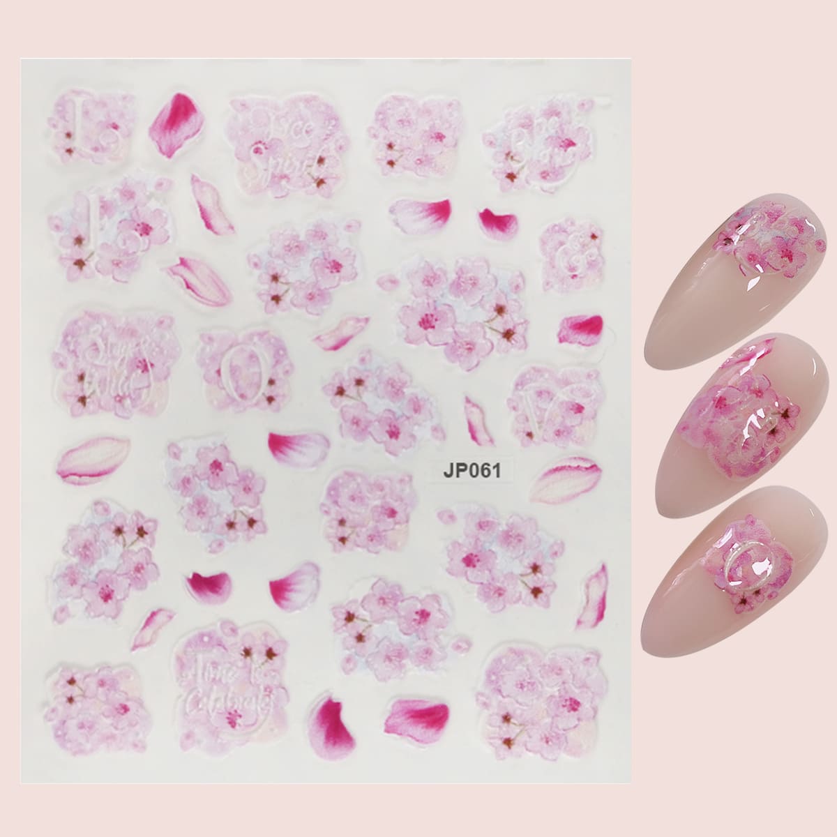 

1sheet Flower Pattern Nail Art Sticker, Multicolor