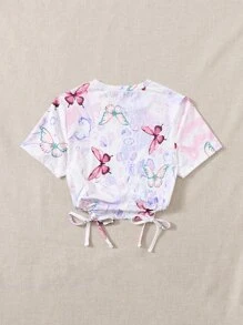 SHEIN Unity Camisetas Cordón Animal Bohemio - Blanco - Ver 2