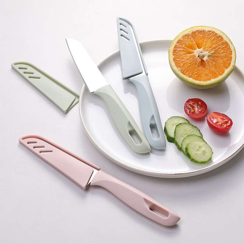 

1pc Stainless Steel Fruit Knife, Multicolor