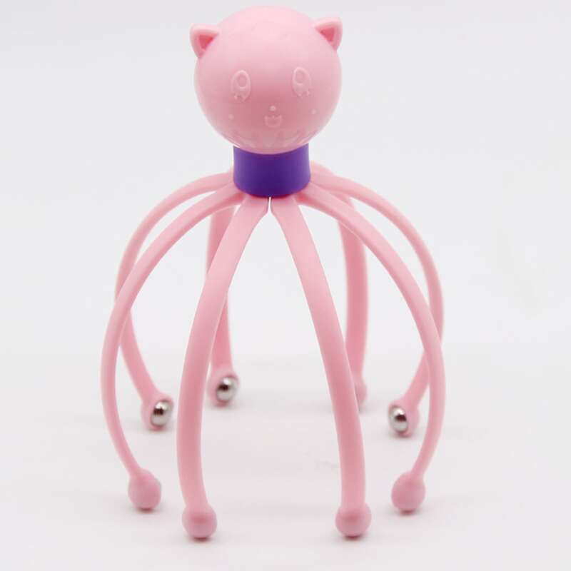 

1pc Cartoon Head Massager, Baby pink