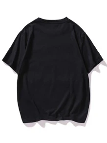 Tops Nam Đồ họa Giải trí - màu đen - Xem 2