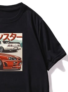 Tops Nam Đồ họa Giải trí - màu đen - Xem 6