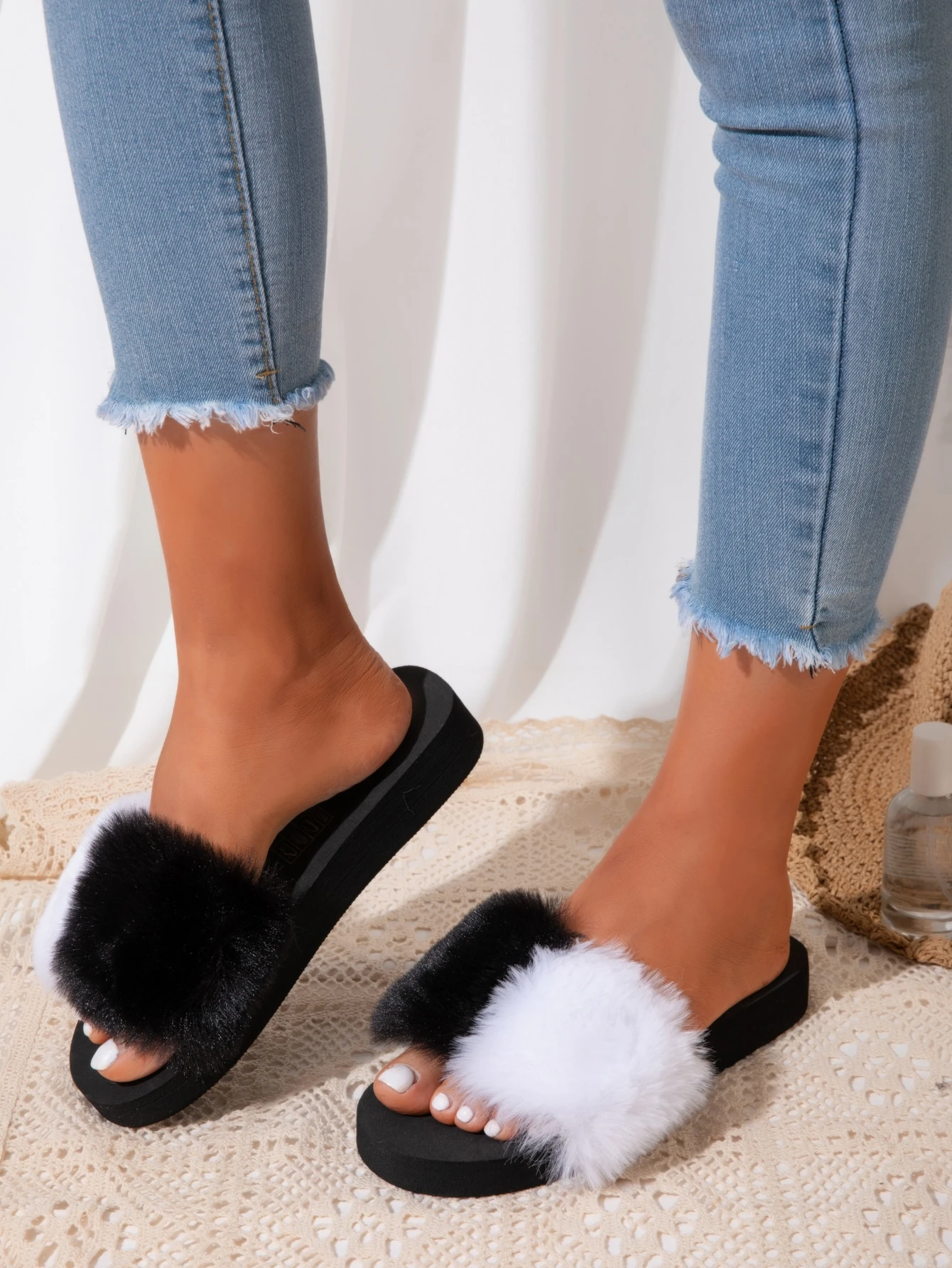 rubi shoes fluffy slides