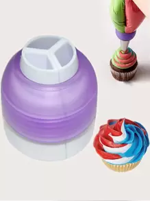 1pc Pastry Bag Nozzle Converter - Purple - View 1