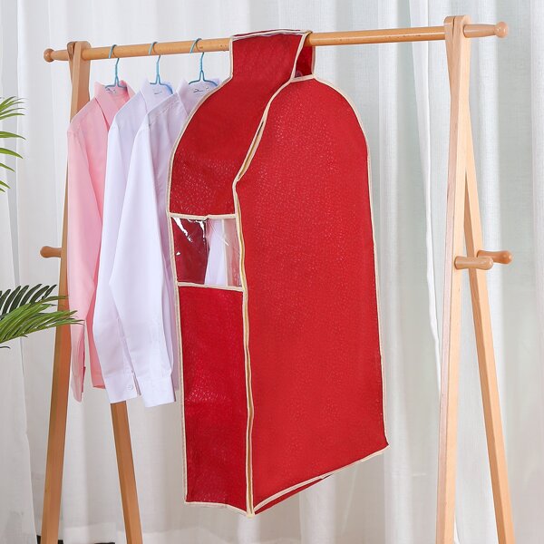 

1pc Clothes Dust-proof Storage Bag, Red