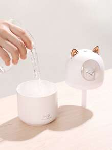 1入組USB貓咪加濕器燈 - 白色 - 查看 4