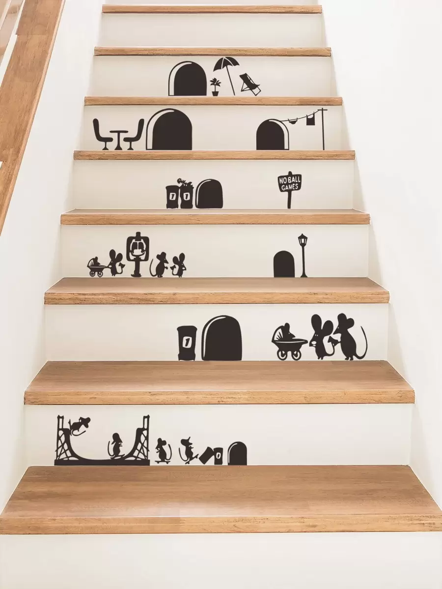 Kids Cartoon Rag Print Wall Sticker | SHEIN USA