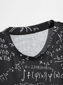 Tops de hombres Gráfico Casual - Negro - Ver 4