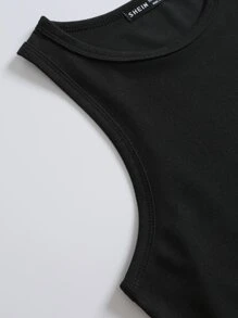 3 piezas set top tank corto de cuello redondo - Multicolor - Ver 6