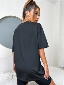 Áo thun Đồ họa Giải trí - màu đen - Xem 2