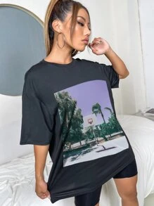 Áo thun Đồ họa Giải trí - màu đen - Xem 3