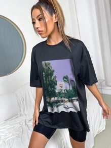 Áo thun Đồ họa Giải trí - màu đen - Xem 4