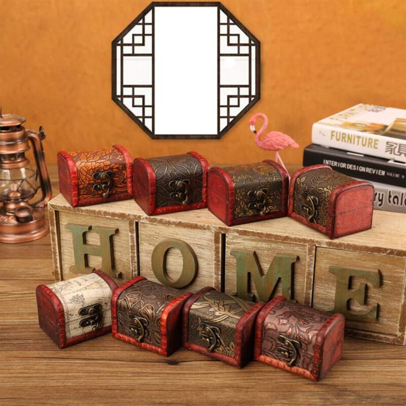 

1pc Random Vintage Jewelry Storage Box, Multicolor