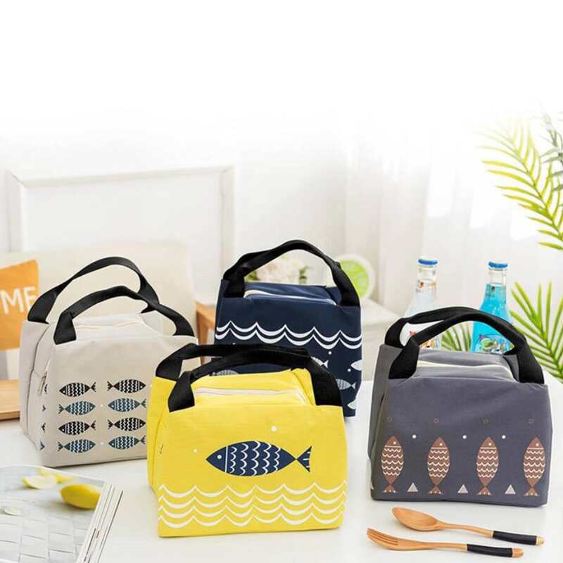 

1pc Random Fish Insulation Lunch Bag, Multicolor