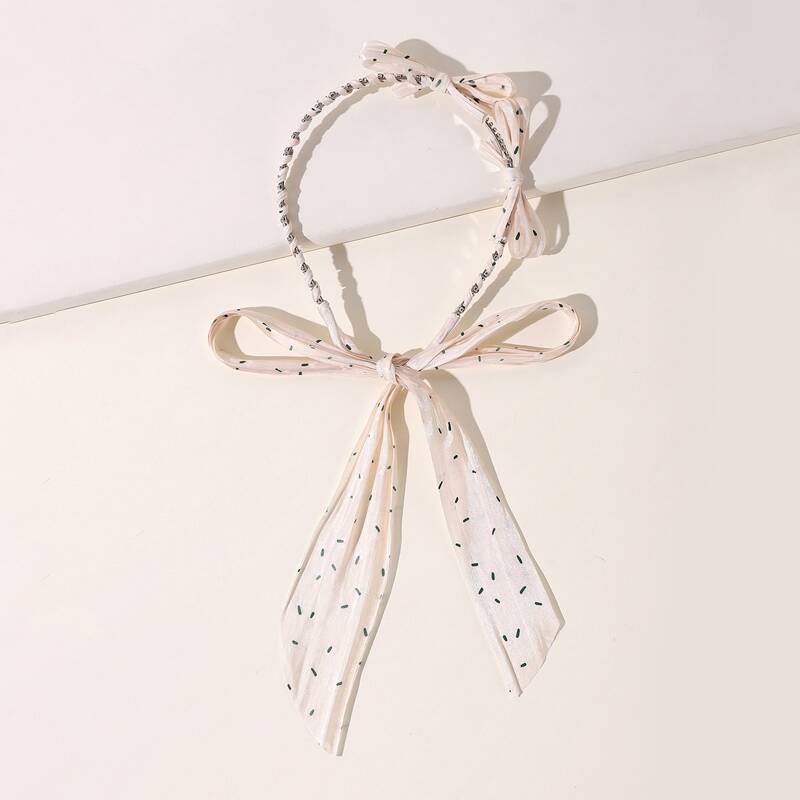 

Bow Decor Headband, Apricot