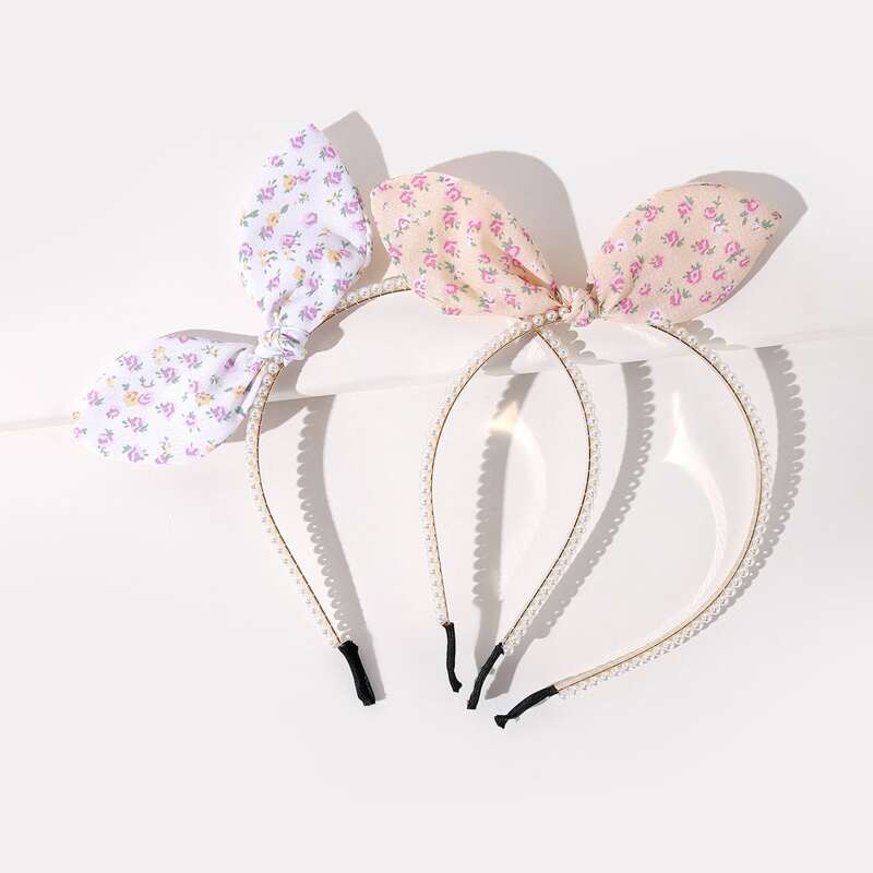 

2pcs Ear Design Headband, Multicolor