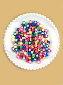 1入組心形設計DIY首飾飾品 - 彩色 - 查看 1