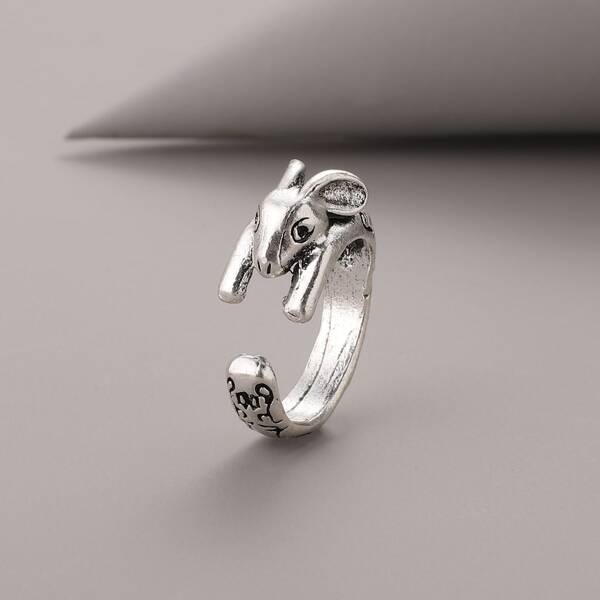 

Rabbit Design Ring, Silver