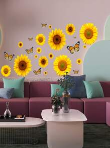 Hình dán tường in hoa hướng dương, Hình dán, Decal dán tường, Decal vinyl trang trí nhà cửa, Đồ trang trí mùa xuân làm mới không gian sống, Hình dán trang trí Rama làm quà tặng sinh nhật, tốt nghiệp. - Nhiều màu - Xem 3