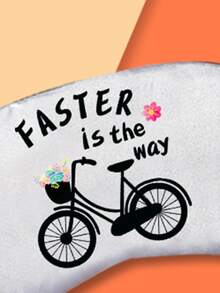 Cubierta de ojo con estampado de bicicleta - Plateado - Ver 4