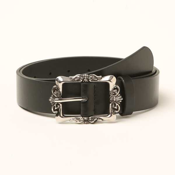 

PU Buckle Belt, Black