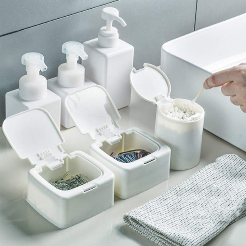 

1pc Solid Storage Box, White