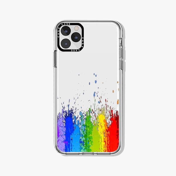 

Colorful Painted Phone Case, Clear