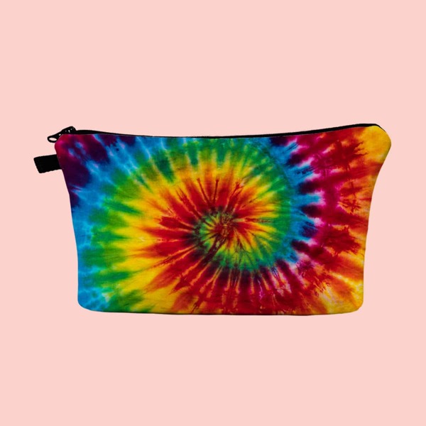 

Tie Dye Zipper Makeup Bag, Multicolor