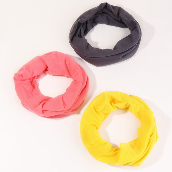 

3pcs Solid Hair Band, Multicolor
