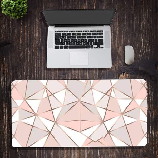 

Geometric Pattern Mouse Pad, Pink