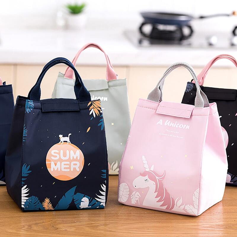 

1pc Random Unicorn Insulation Lunch Bag, Multicolor