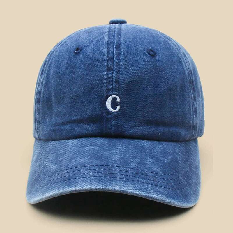 

Guys Letter Embroidery Baseball Cap, Navy blue