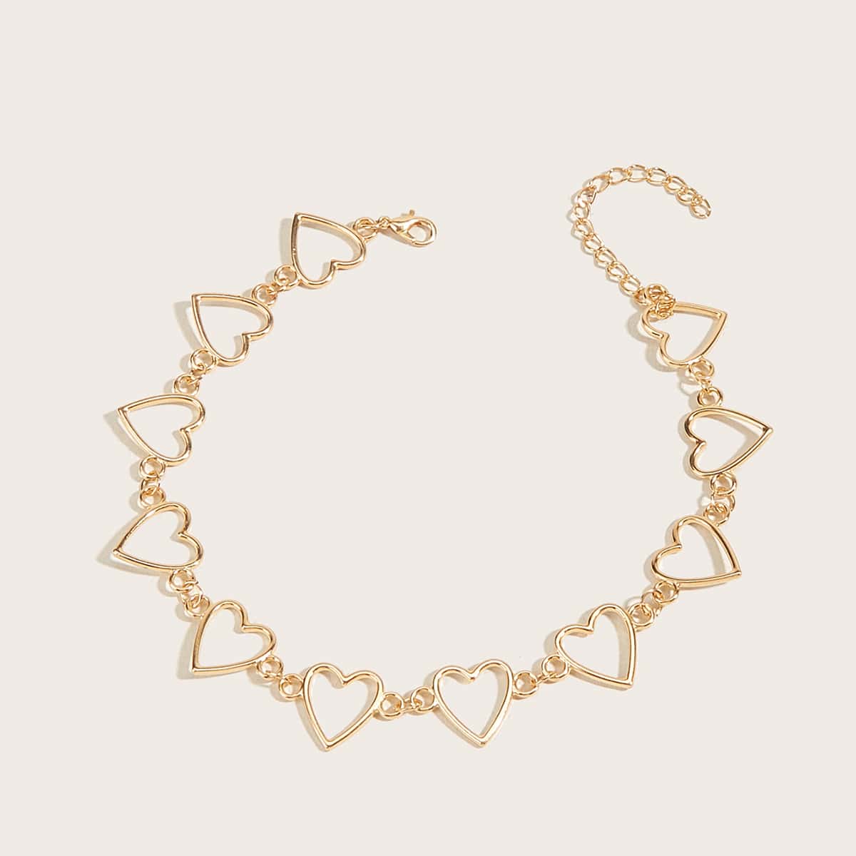 

Heart Chain Necklace, Gold