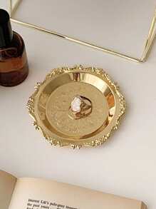 Khay trang sức chạm khắc - Vàng - Xem 2