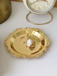 Khay trang sức chạm khắc - Vàng - Xem 3