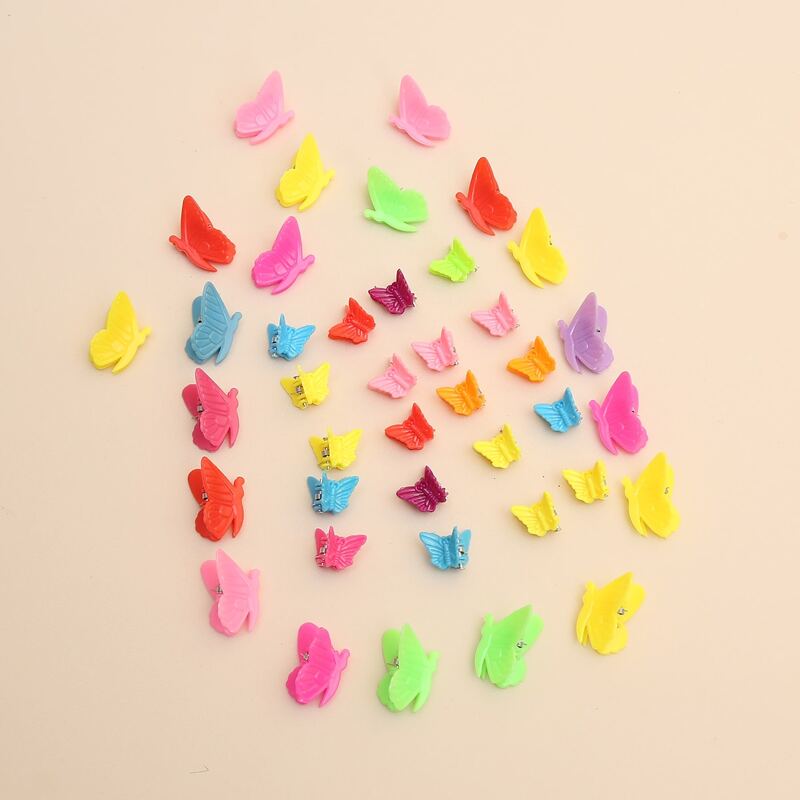 

40pcs Random Butterfly Hair Claw, Multicolor