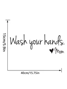 Miếng dán tường hình khẩu hiệu, Miếng dán tường khẩu hiệu dính màu đen cho nhà, Hình dán, Miếng dán tường, Miếng dán vinyl trang trí nhà cửa, Vật phẩm trang trí mùa xuân làm mới ngôi nhà của bạn, Miếng dán trang trí Rama Quà tặng sinh nhật tốt nghiệp - màu đen - Xem 2