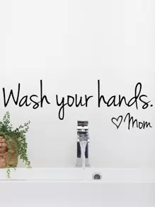 Miếng dán tường hình khẩu hiệu, Miếng dán tường khẩu hiệu dính màu đen cho nhà, Hình dán, Miếng dán tường, Miếng dán vinyl trang trí nhà cửa, Vật phẩm trang trí mùa xuân làm mới ngôi nhà của bạn, Miếng dán trang trí Rama Quà tặng sinh nhật tốt nghiệp - màu đen - Xem 4