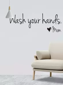 Miếng dán tường hình khẩu hiệu, Miếng dán tường khẩu hiệu dính màu đen cho nhà, Hình dán, Miếng dán tường, Miếng dán vinyl trang trí nhà cửa, Vật phẩm trang trí mùa xuân làm mới ngôi nhà của bạn, Miếng dán trang trí Rama Quà tặng sinh nhật tốt nghiệp - màu đen - Xem 6