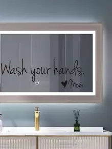 Miếng dán tường hình khẩu hiệu, Miếng dán tường khẩu hiệu dính màu đen cho nhà, Hình dán, Miếng dán tường, Miếng dán vinyl trang trí nhà cửa, Vật phẩm trang trí mùa xuân làm mới ngôi nhà của bạn, Miếng dán trang trí Rama Quà tặng sinh nhật tốt nghiệp - màu đen - Xem 7