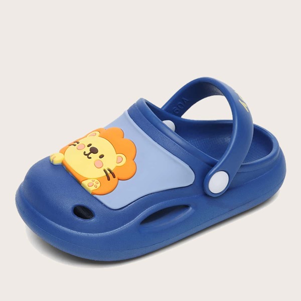 

Toddler Boys Cartoon Decor Slippers, Blue